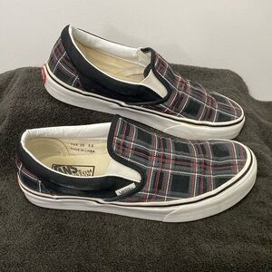 Vans Custom Plaid Slip-Ons - Men’s 9